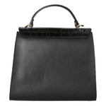 Borsa a mano da donna Made in Italy Vera pelle MYB-7034-SS-D28 NERO BLACK My Best Bag