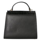 Borsa a mano da donna Made in Italy Vera pelle MYB-7034-SS-D28 NERO BLACK My Best Bag