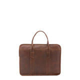 Borsa a mano unisex vera pelle Made in Italy 4454-TESTA DI MORO Alessia Firenze