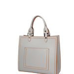 Borsa a mano da donna 100% vera pelle 07262-P 630 GRIGIO CHIARO Roberta Rossi