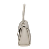 Borsa a mano da donna 100% vera pelle MYB-8030-FW-D86 GRIGIO PERLA My Best Bag