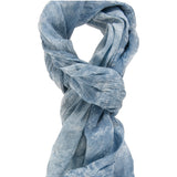 Sonia L2014-BLU JEANS Foulard unisex Cotone e Seta Gave Lux