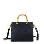 Borsa a mano da donna 100% pelle vegana PU GGB019BLK Gabriella G Firenze