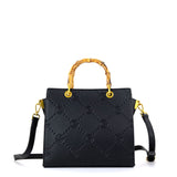 Borsa a mano da donna 100% pelle vegana PU GGB019BLK Gabriella G Firenze