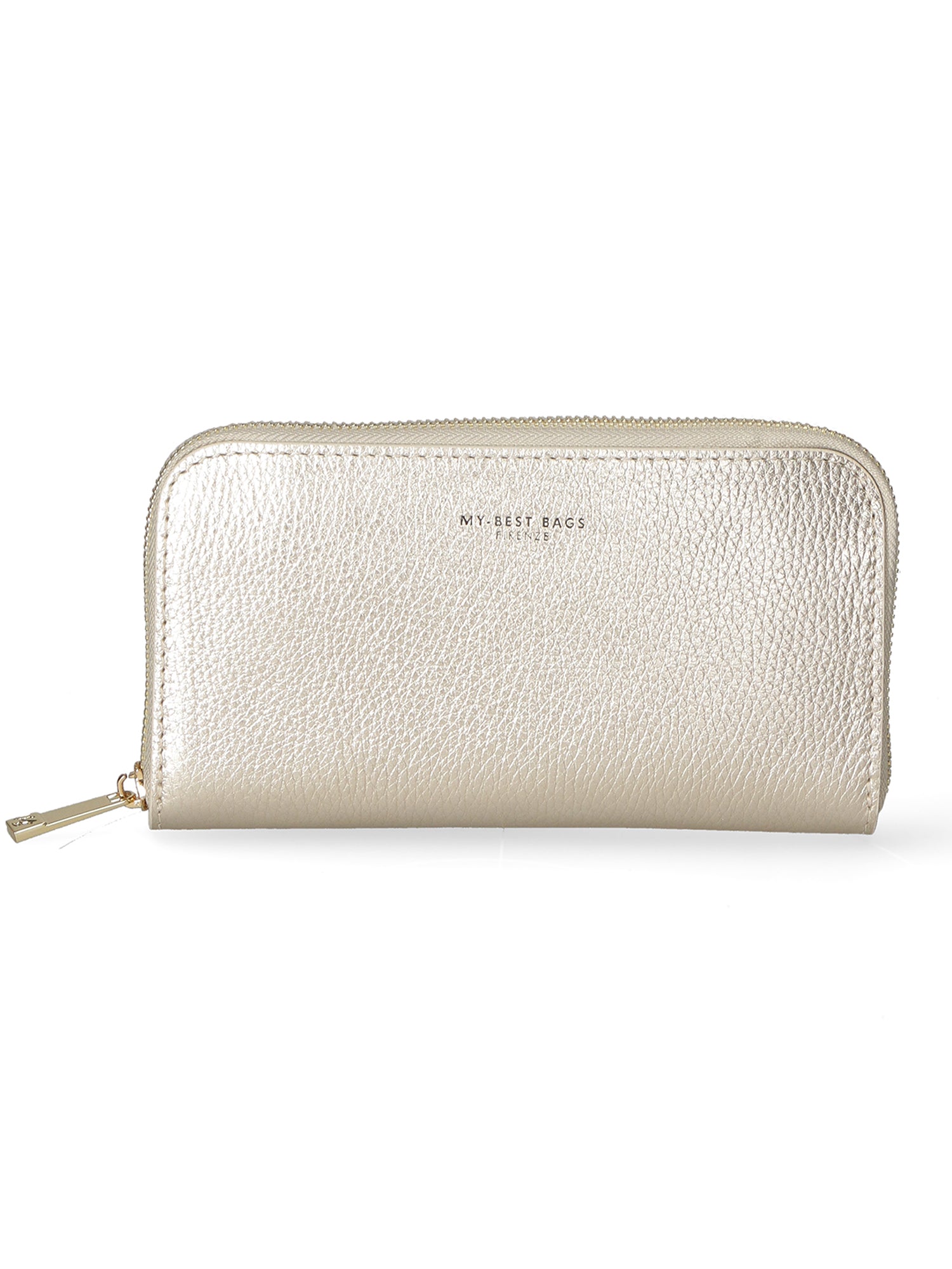 Portafoglio da donna in vera pelle 100% pelle MYB-8056-FW-DL5 PLATINO My Best Bag