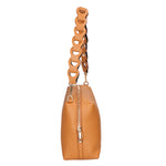 Livia Borsa a spalla da donna Vera pelle 06443-CUOIO COGNAC Gave Lux
