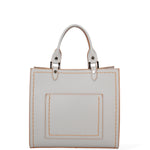 Borsa a mano da donna 100% vera pelle 07262-P 630 GRIGIO CHIARO Roberta Rossi