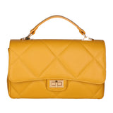 Vita Borsa a spalla da donna Vera pelle 06879-S36 SENAPE Gave Lux