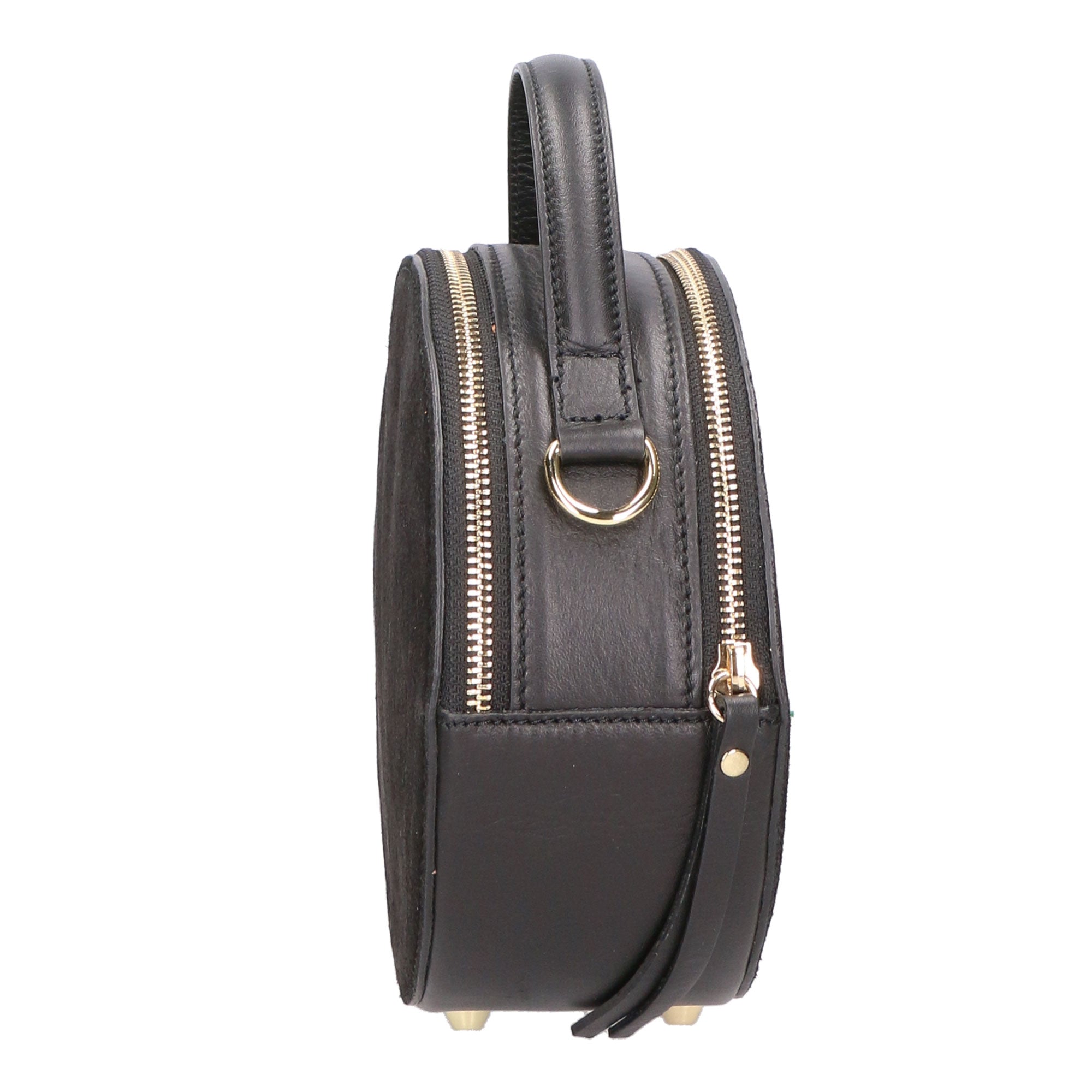 Borsa a mano da donna Pelle scamosciata e ruga MYB-6021-FW-NERO My Best Bag