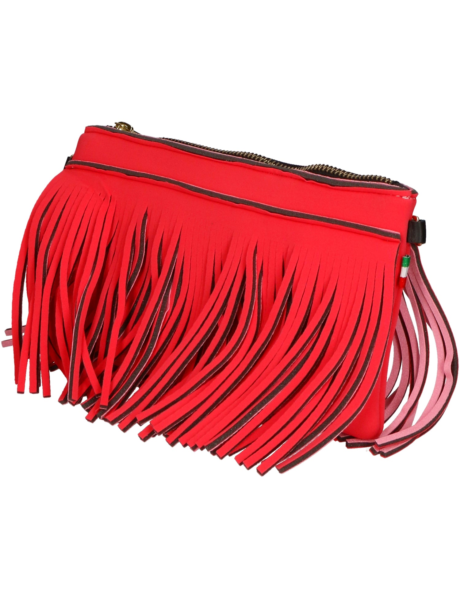 Oxsana Borsa a spalla da donna Neoprene 1311-ROSSO RED Gave Lux