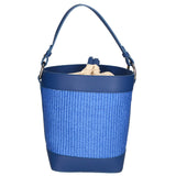 Borsa a secchiello da donna Misto pelle e tessuto MYB-05165-SS-530+S22 BLUETTE My Best Bag