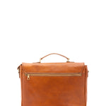 Borsa a mano unisex in vera pelle Made in Italy 4576-MIELE Alessia Firenze