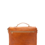 Borsa a mano unisex in vera pelle Made in Italy 4576-MIELE Alessia Firenze