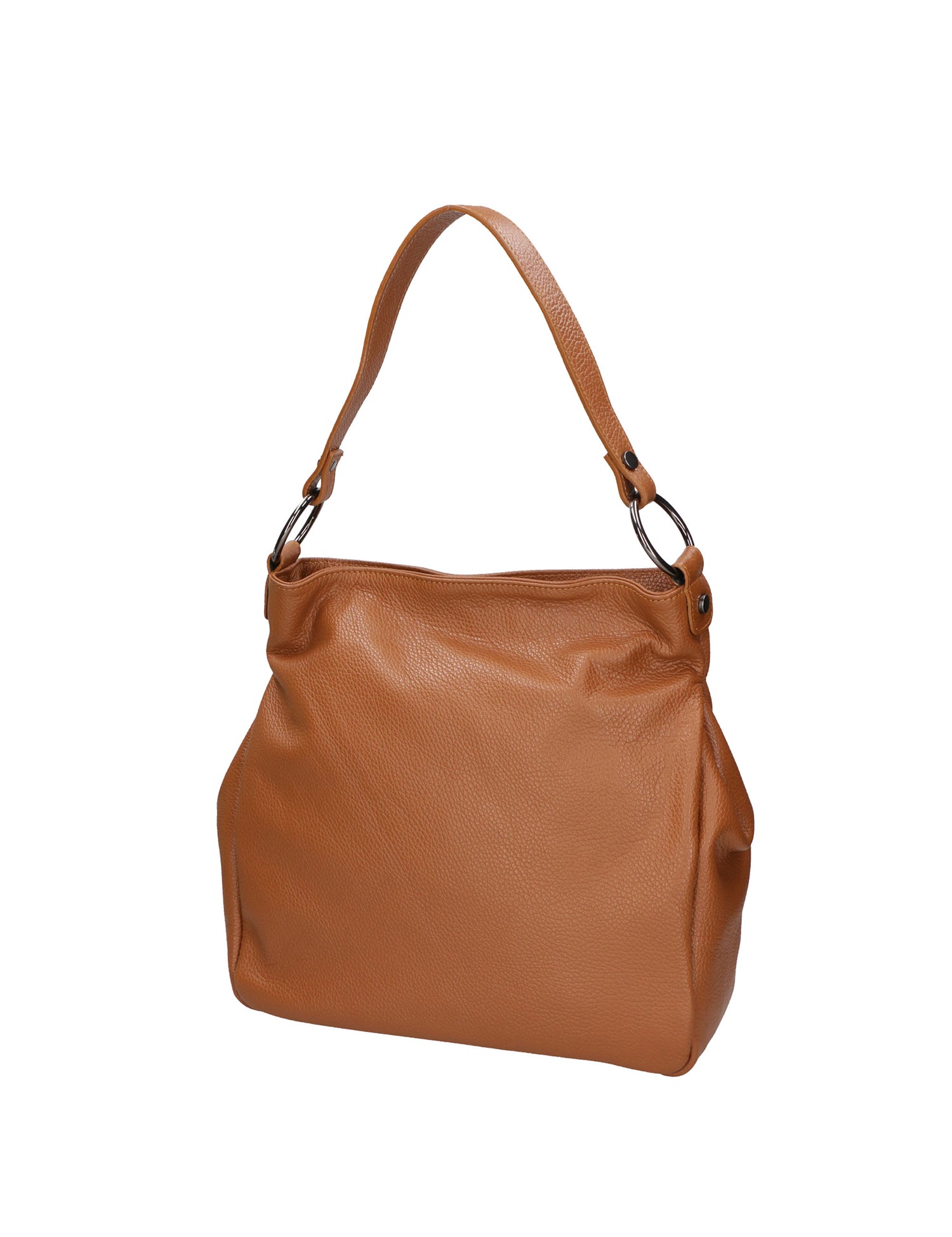 Bea Borsa a spalla da donna 100% pelle 05710-D17 CUOIO SCURO DARK COGNAC Gave Lux