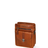 Borsa a tracolla da uomo in vera pelle RFID HILB-3339-CUOIO Hill Burry
