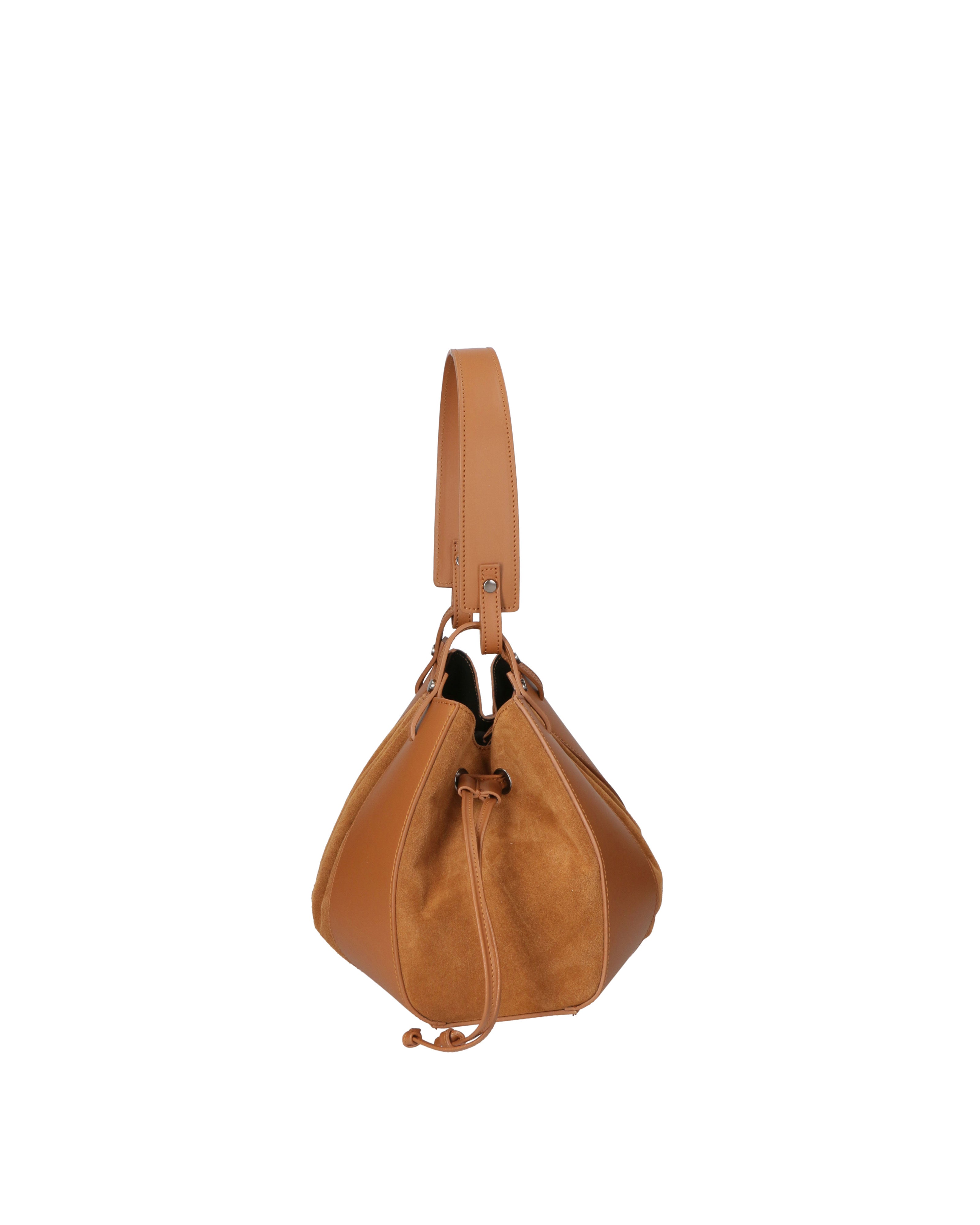 Edera Chic Borsa a mano da donna Vera Pelle 03695-L128 CUOIO Chiara Ferretti