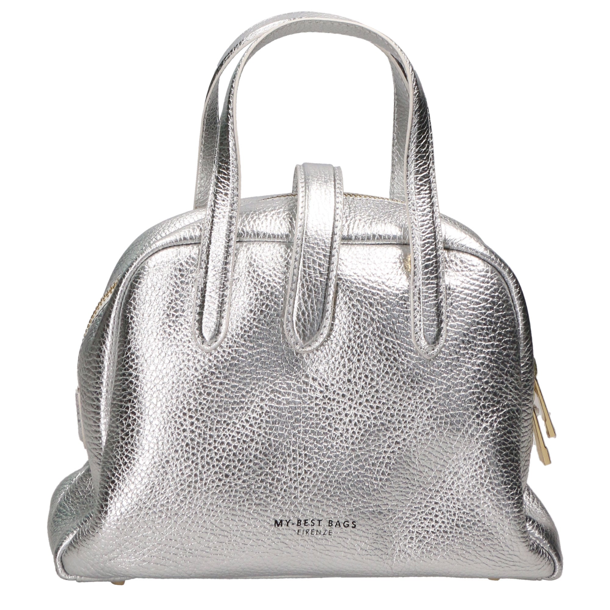 Borsa a mano da donna 100% vera pelle MYB-6007-FW-ARGENTO My Best Bag
