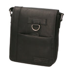 Borsa a tracolla uomo in vera pelle Casual HILB-3057-NERO Hill Burry