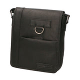 Borsa a tracolla uomo in vera pelle Casual HILB-3057-NERO Hill Burry