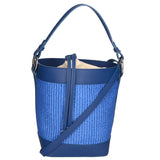 Borsa a secchiello da donna Misto pelle e tessuto MYB-05165-SS-530+S22 BLUETTE My Best Bag