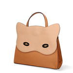 Arancia Borsa a mano da donna 100% pelle 8969-CUOIO+NOCCIOLA Gave Lux