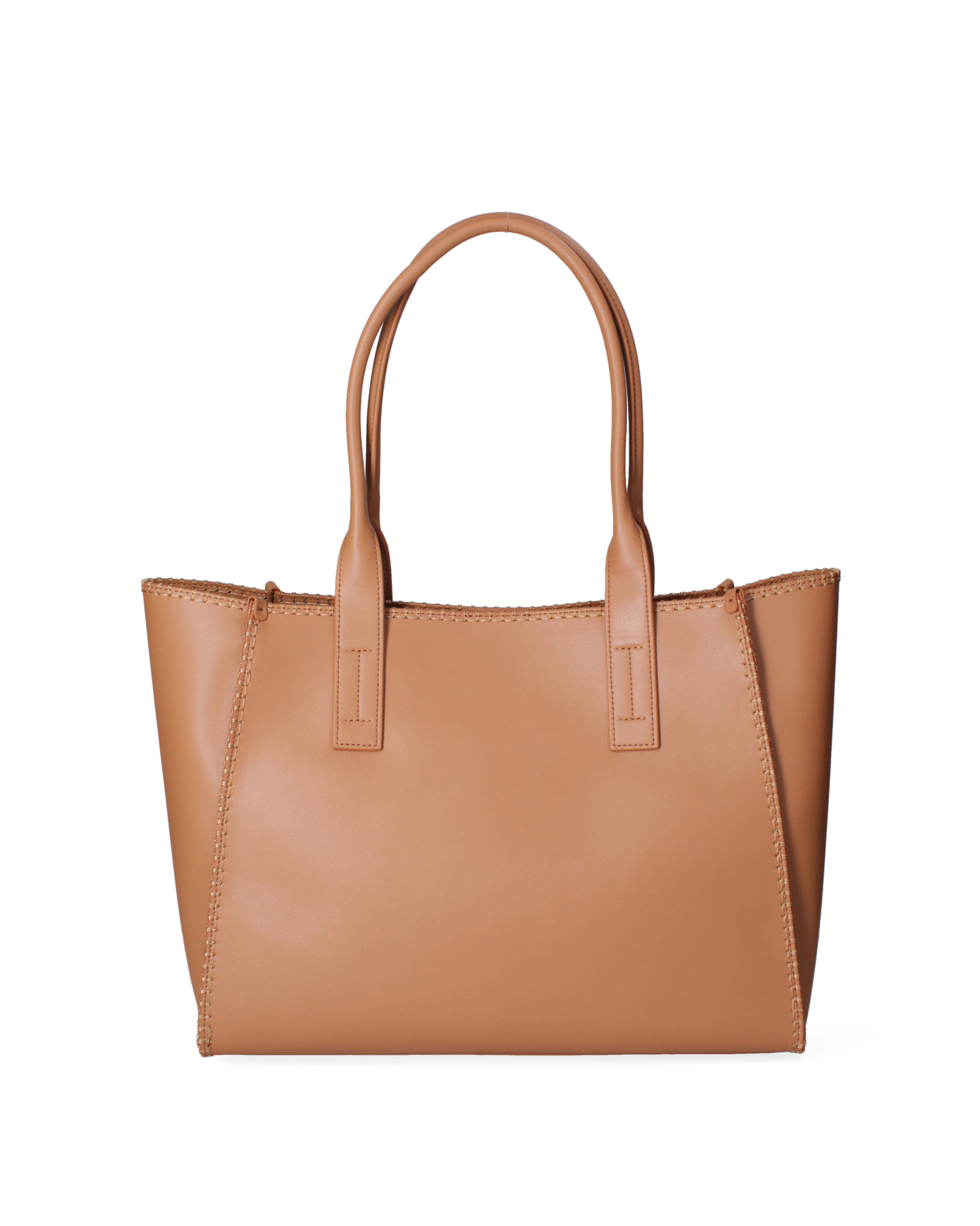 Borsa a spalla da donna 100% pelle riciclata 07225-Cuoio Viola Castellani