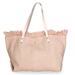 Agnese Borsa Shopper da donna Cotone e pelle 04649-D13 ROSA PINK Gave Lux