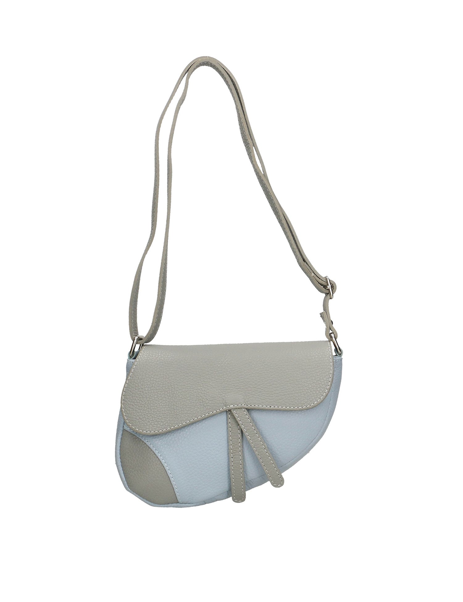 Sylvana Borsa a tracolla da donna Vera pelle 193034-GRIGIO+CIELO Gave Lux