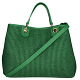 Borsa a mano da donna Paglia & Pelle MYB-05168-SS-529+D47 VERDE MELA My Best Bag