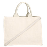 Borsa a mano da donna Misto pelle e tessuto MYB-05117-SS-148+S03 BEIGE My Best Bag