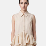 Blusa in 86 Lyocell 14 Poliestere Beige