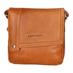 Borsa a tracolla uomo in vera pelle RFID HILB-3336-CUOIO Hill Burry