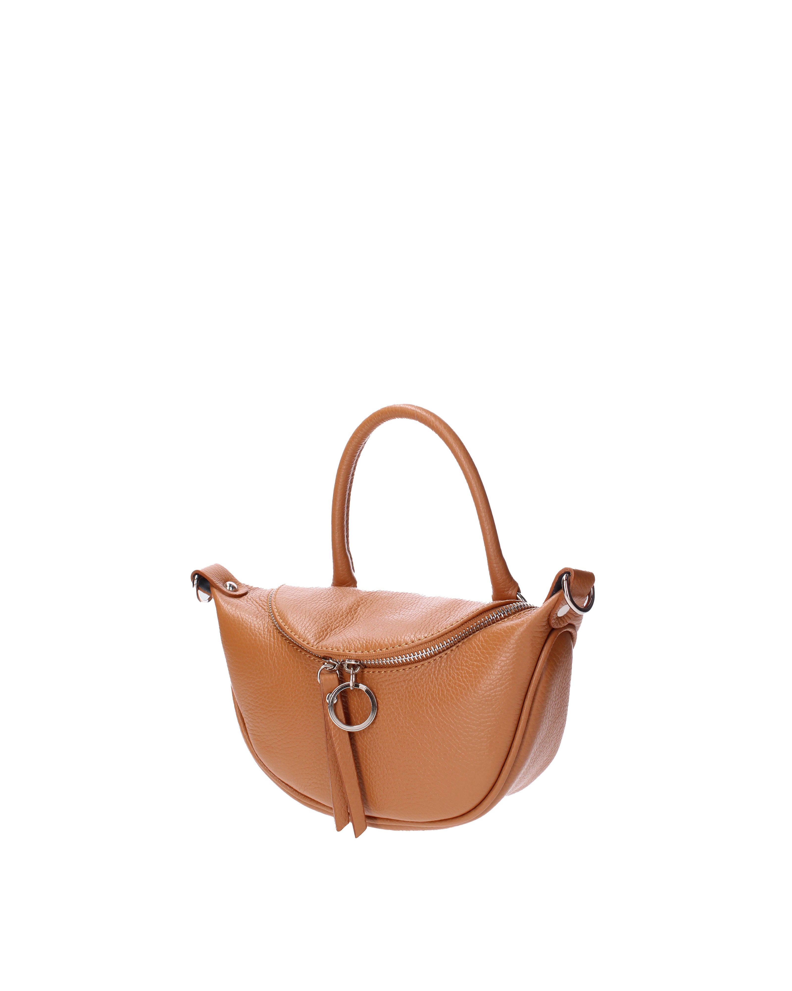 Mae Borsa a mano da donna Vera pelle 07142-D44 CUOIO Viola Castellani