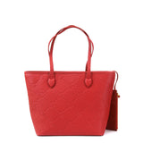 Borsa a spalla da donna 100% pelle vegana PU GGB023RED Gabriella G Firenze