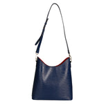 Carmine Borsa a spalla da donna Vera pelle 05442-LU24 BLU JEAN Gave Lux