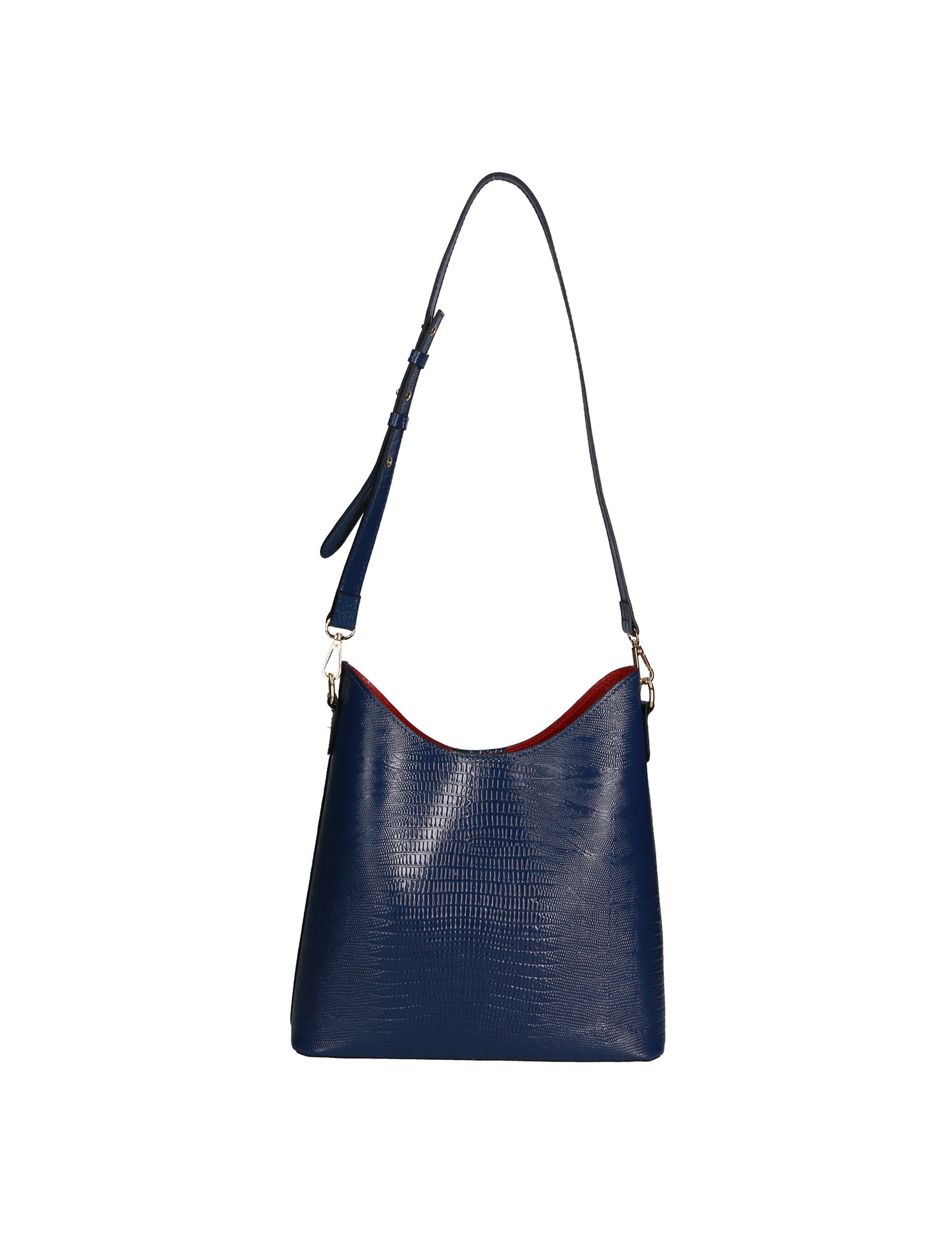 Carmine Borsa a spalla da donna Vera pelle 05442-LU24 BLU JEAN Gave Lux