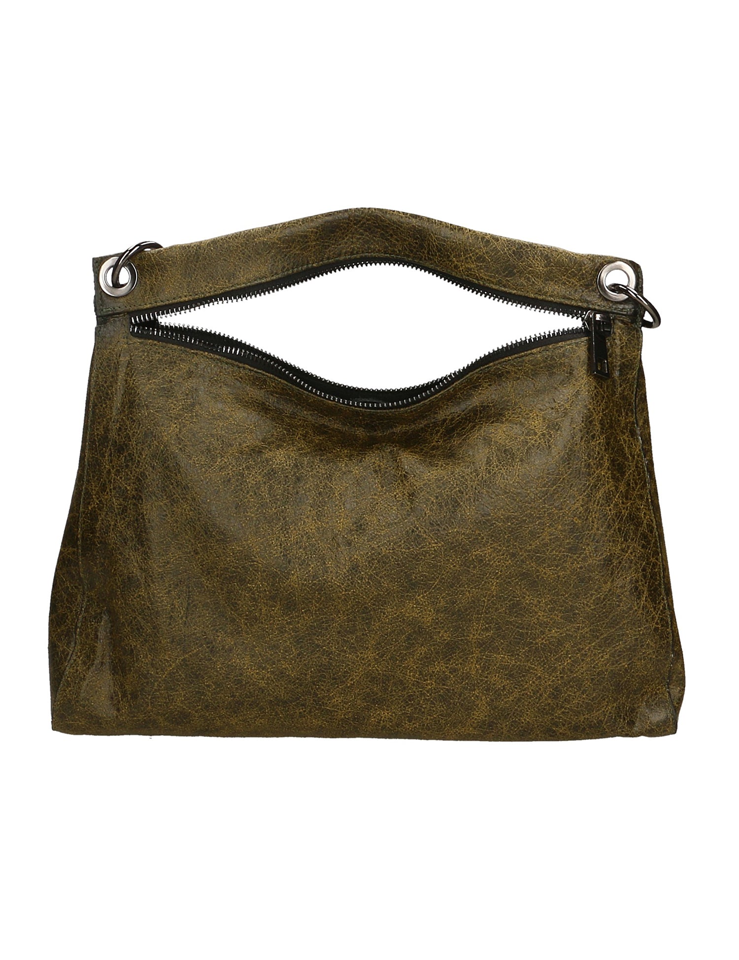Ondina Borsa a spalla da donna Vera pelle 6569-VERDE GREEN Gave Lux