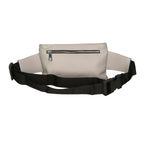 Aisha 04733-D86 GRIGIO PERLA PEARL GREY Marsupio da donna in vera pelle + canvas Gave Lux