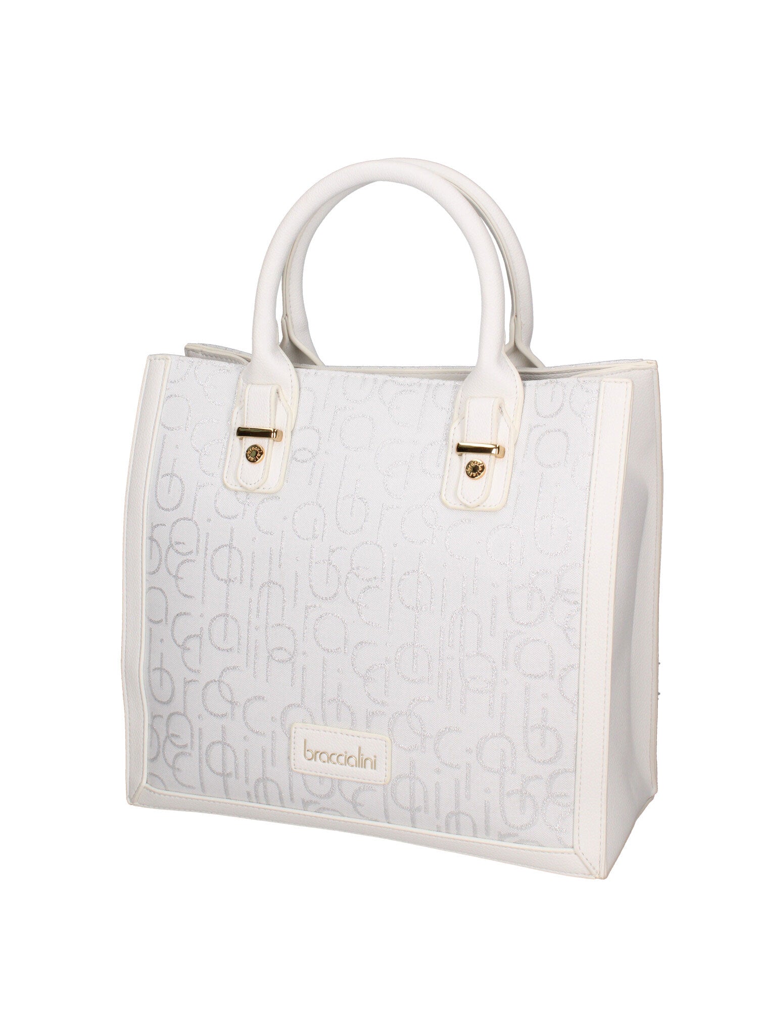 Oriana Chic Borsa a mano da donna 100% poliestere B16865-BIANCO Braccialini