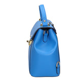 Giuditta Borsa a mano da donna 100% pelle 05937-L222 BLU ASTER Gave Lux