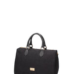 Borsa a mano da donna 100% vera pelle JR-W-1161-TP-BLACK + GOLD John Richmond