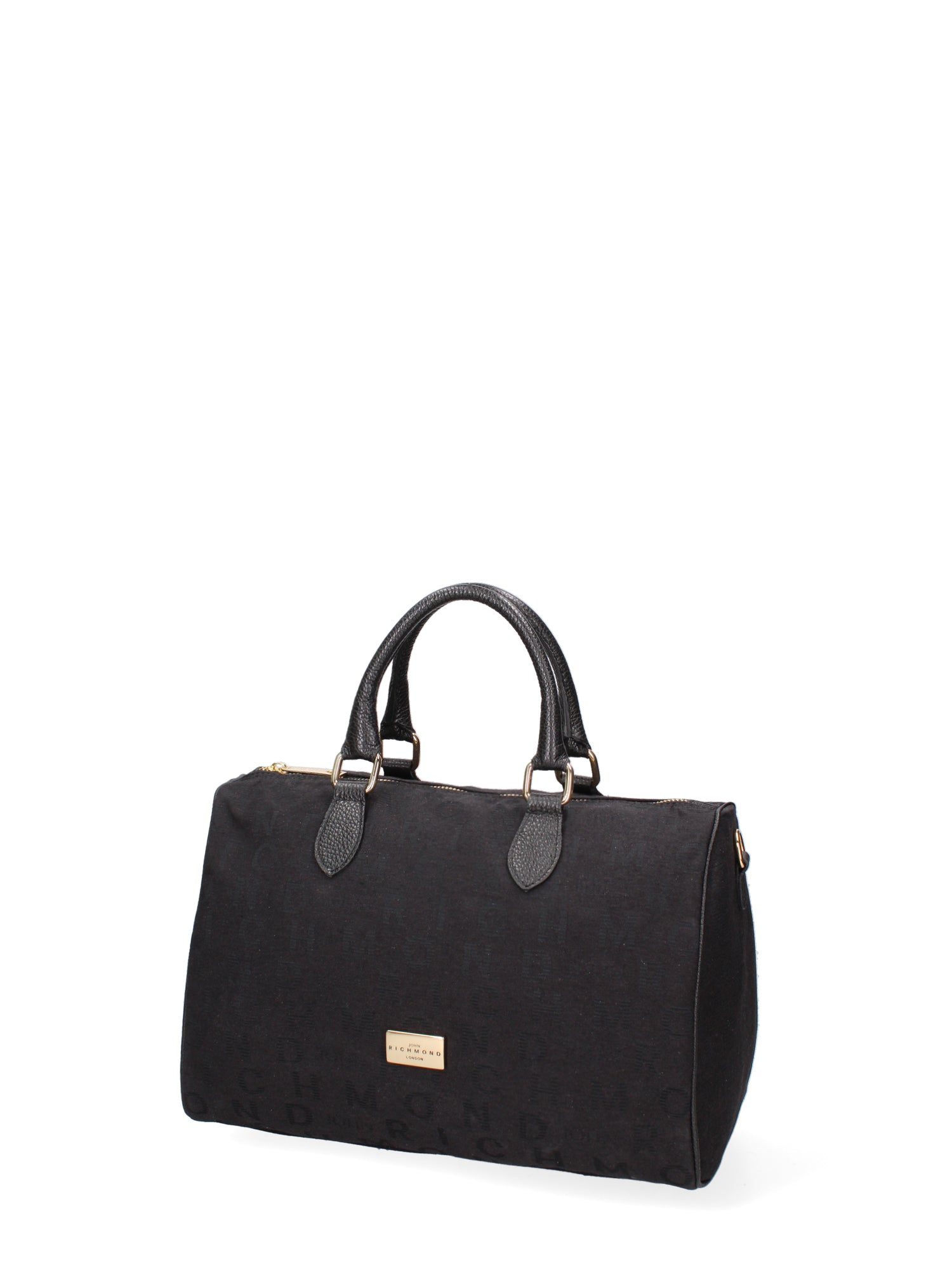 Borsa a mano da donna 100% vera pelle JR-W-1161-TP-BLACK + GOLD John Richmond