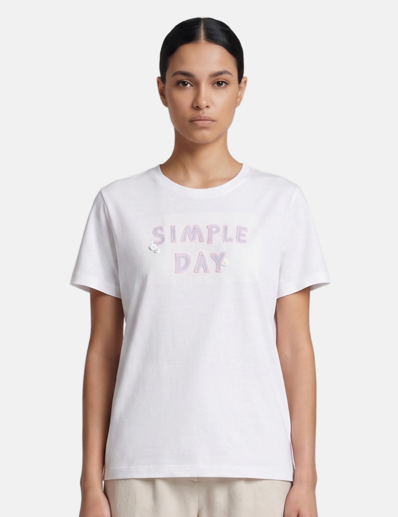 T-shirt in 83,4% Cotone 16,6% Poliammide Blu