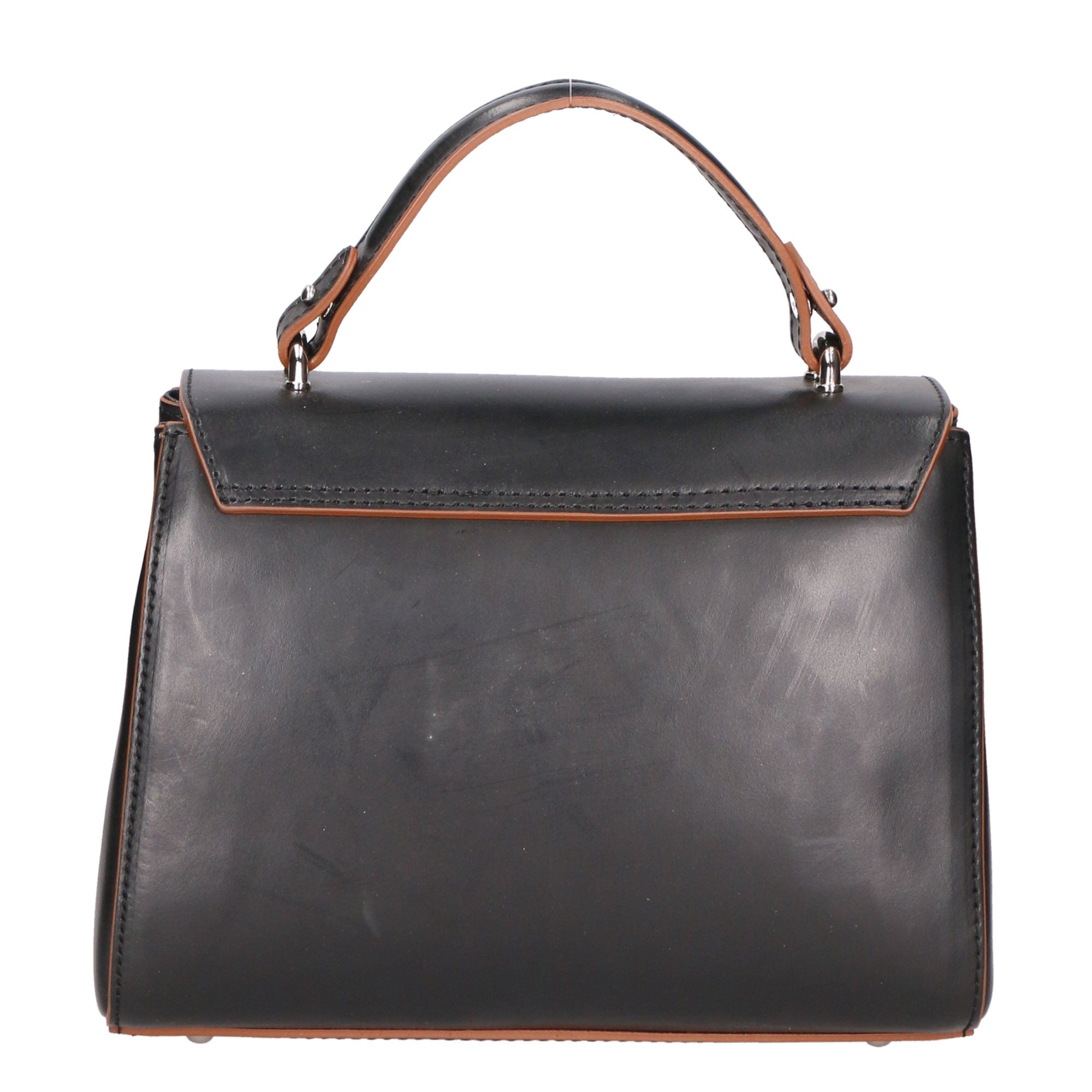Borsa a mano da donna Vera pelle italiana MYB-6002-FW-C99 NERO My Best Bag