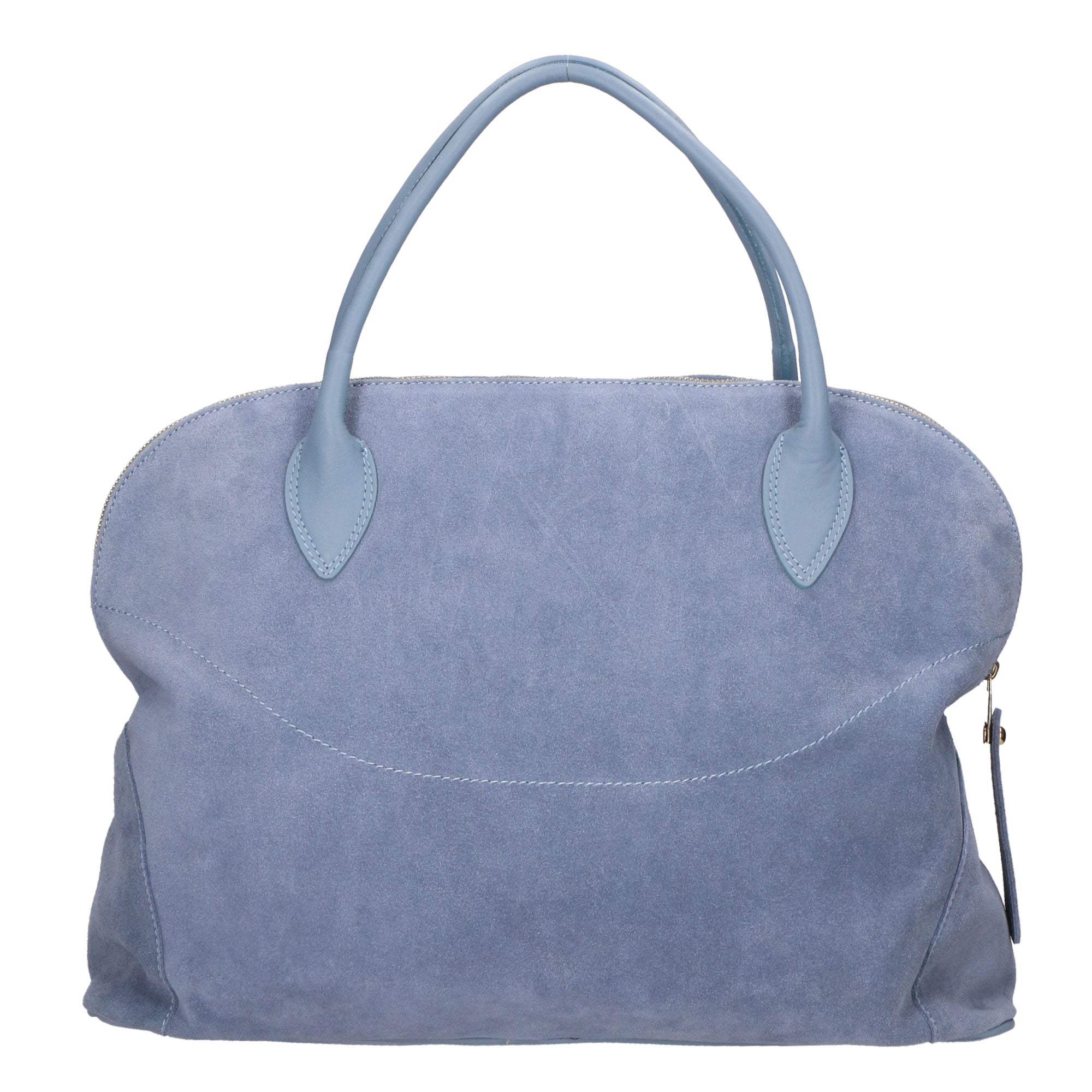 Borsa a mano da donna 100% pelle scamosciata MYB-6014-FW-0722 CARTA ZUCCHERO My Best Bag