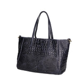 Lorella Borsa a spalla da donna Vera pelle croco 06499-013 BLU NAVY Gave Lux