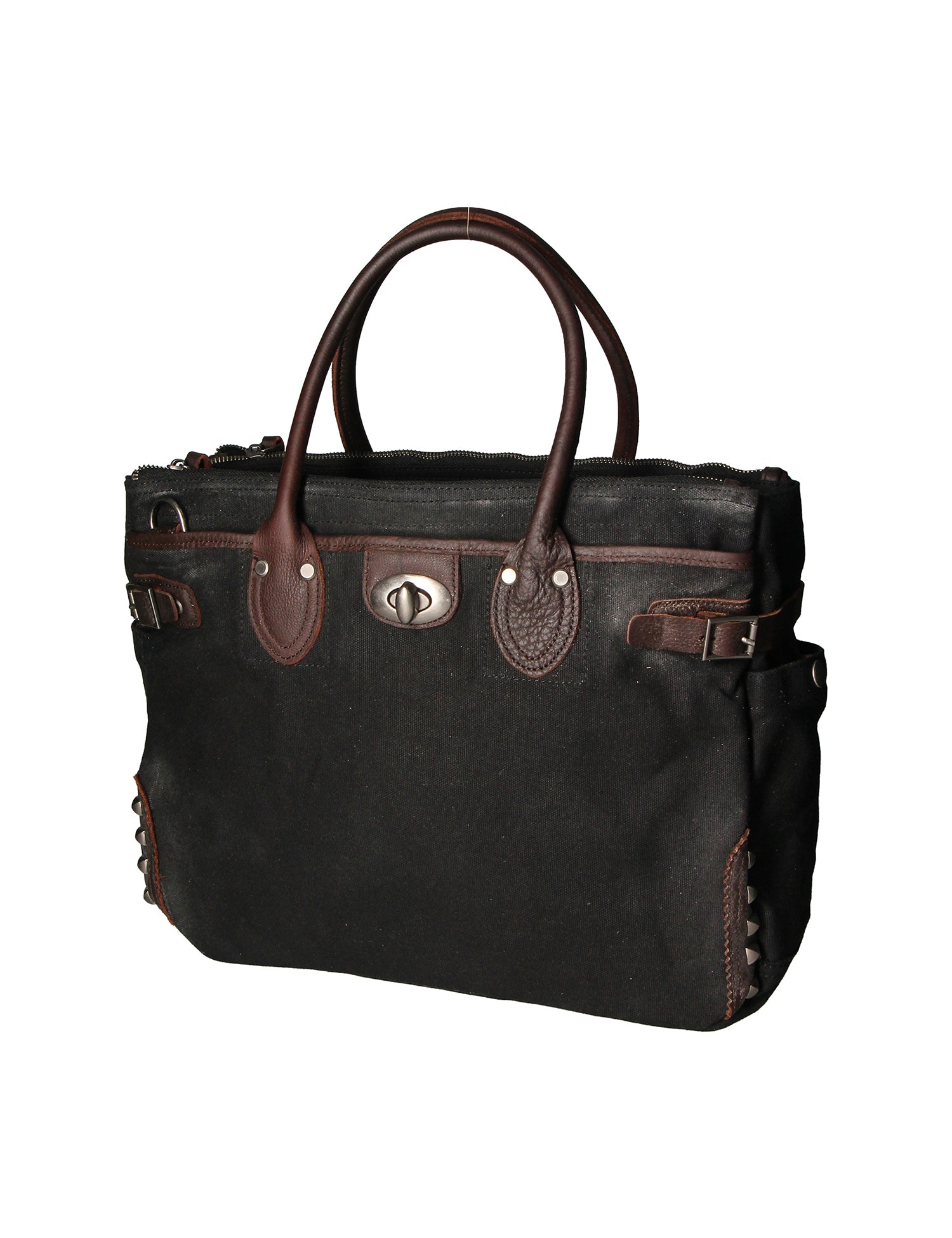 Melissa Borsa a tracolla unisex Canvas e pelle ZG3001-NERO BLACK Gave Lux