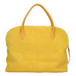 Borsa a mano da donna 100% pelle scamosciata MYB-6014-FW-0510 SENAPE My Best Bag