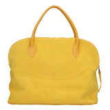 Borsa a mano da donna 100% pelle scamosciata MYB-6014-FW-0510 SENAPE My Best Bag