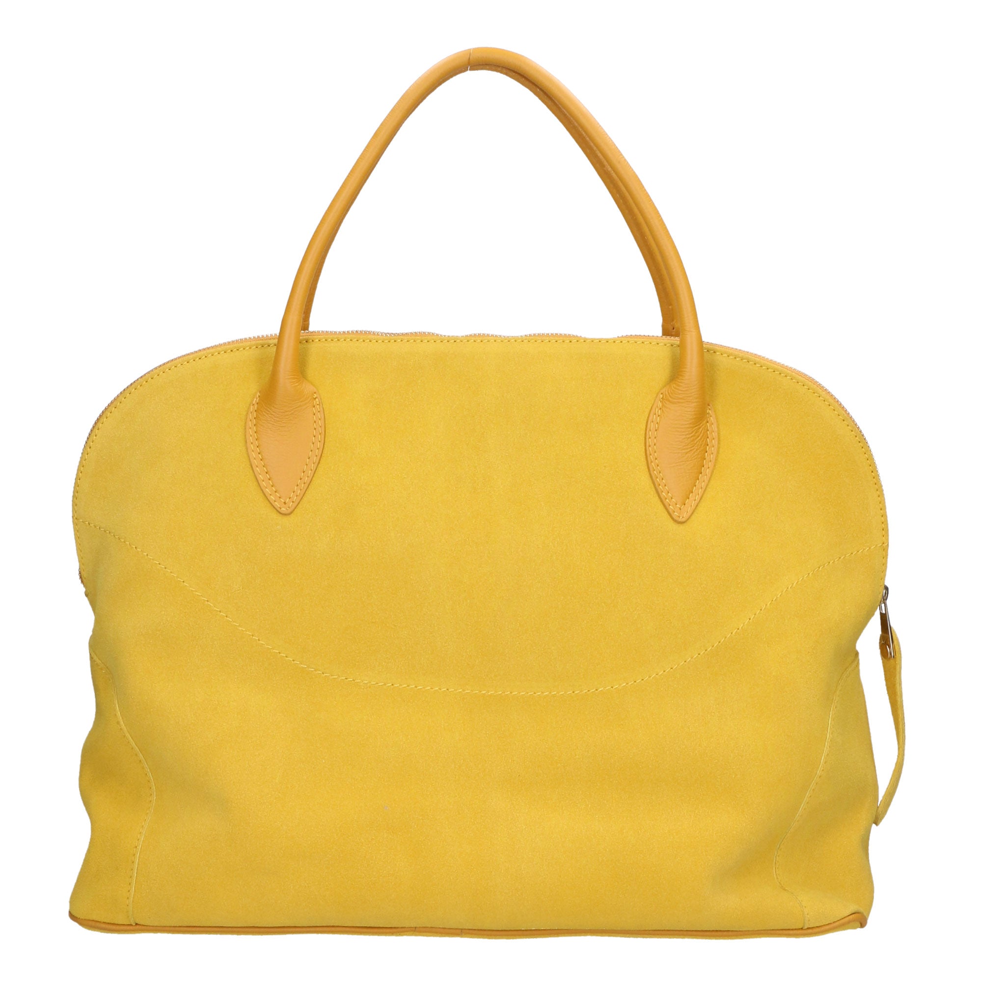 Borsa a mano da donna 100% pelle scamosciata MYB-6014-FW-0510 SENAPE My Best Bag